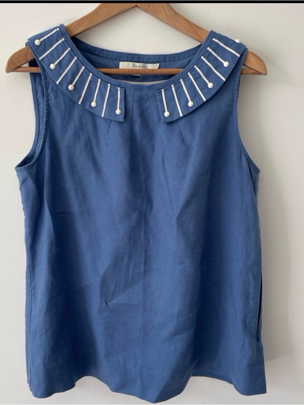 NWOT Boden Linen Top Sleeveless US Size 10